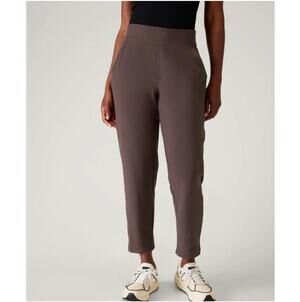 Athleta Pants Womens 4 Gray Purple Brooklyn Mid Rise Ankle Pull On Commute City